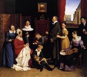 Carl Joseph Begas Begas im Kreis seiner Familie oil painting artist